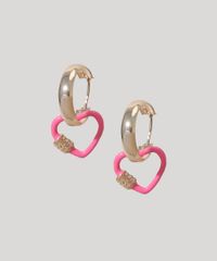 Brinco-Feminino-de-Argola-com-Coracao-Mosquetao-Dourado-9976372-Dourado_2