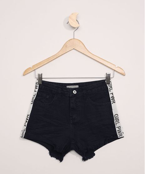 Short-de-Sarja-Juvenil-com-Faixa-Lateral--Girl-Pwr--Azul-Marinho-9966122-Azul_Marinho_1