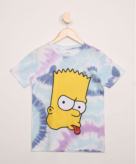 Camiseta-Juvenil-Bart-Simpson-Estampada-Tie-Dye-Manga-Curta-Azul-Claro-9960446-Azul_Claro_1