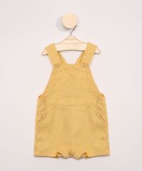 Jardineira-de-Sarja-Infantil-Estampada-de-Flechas-com-Bolsos-Amarelo-9969138-Amarelo_1