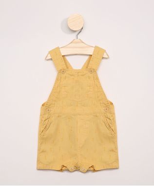 Jardineira-de-Sarja-Infantil-Estampada-de-Flechas-com-Bolsos-Amarelo-9969138-Amarelo_1