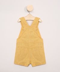 Jardineira-de-Sarja-Infantil-Estampada-de-Flechas-com-Bolsos-Amarelo-9969138-Amarelo_2