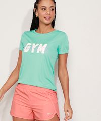 Blusa Esportiva Feminina Decote Redondo Verde Claro