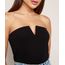 Blusa Tomara Que Caia Preta Decote V