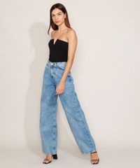 Calca-Jeans-Feminina-Mindset-Wide-Reta-Cintura-Alta-Marmorizada-Azul-Claro-9982691-Azul_Claro_3