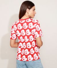 T-Shirt-Feminina-Mindset-Mickey-Mouse-Estampada-Manga-Curta-Decote-Redondo-Vermelha-9980295-Vermelho_2