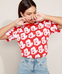 T-Shirt-Feminina-Mindset-Mickey-Mouse-Estampada-Manga-Curta-Decote-Redondo-Vermelha-9980295-Vermelho_5