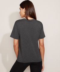 T-Shirt-Feminina-Mindset-Turma-do-Mickey-Manga-Curta-Decote-Redondo-Cinza-Mescla-Escuro-9980300-Cinza_Mescla_Escuro_4