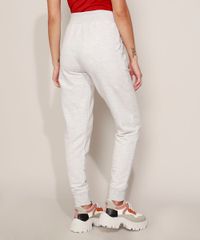 Calca-de-Moletom-Feminina-Basica-Cintura-Alta-com-Cordao-Cinza-Mescla-Claro-9948942-Cinza_Mescla_Claro_2