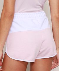 Short-de-Moletom-Feminino-Running-Cintura-Media-Bicolor-com-Cordao-Rosa-9973982-Rosa_2