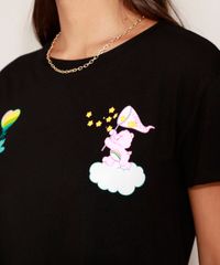 Camiseta-Feminina-Cropped-Ursinhos-Carinhosos-Manga-Curta-Preta-9976094-Preto_4