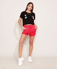 Camiseta-Feminina-Cropped-Ursinhos-Carinhosos-Manga-Curta-Preta-9976094-Preto_6
