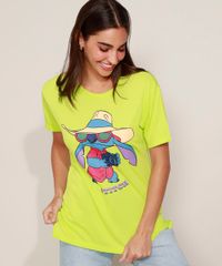 Camiseta-Feminina-Lilo-e-Stitch-Manga-Curta-Verde-9960131-Verde_1