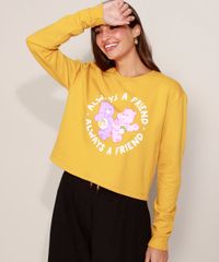 Blusao-de-Moletom-Feminino-Cropped-Ursinhos-Carinhosos-Mostarda-9976096-Mostarda_5