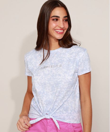 Camiseta-Feminina--Always-Believe--Estampado-Tie-Dye-Manga-Curta-Azul-Claro-9960141-Azul_Claro_1