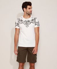 Camiseta-Masculina-Slim-Arabescos-Manga-Curta-Gola-Careca-Branca-9961987-Branco_3