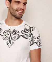 Camiseta-Masculina-Slim-Arabescos-Manga-Curta-Gola-Careca-Branca-9961987-Branco_5