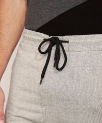 Calca-Masculina-Jogger-Slim-Chino-Texturizada-com-Linho-Cinza-Mescla-Claro-9963697-Cinza_Mescla_Claro_5