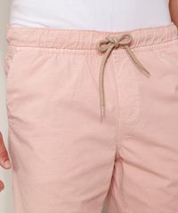 Bermuda-de-Sarja-Masculina-Slim-com-Bolsos-e-Cordoes-Rosa-9970097-Rosa_5