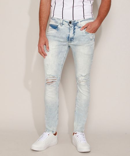 Calca-Jeans-Masculina-Skinny-Destroyed-Azul-Claro-9953435-Azul_Claro_1 Calca-Jeans-Masculina-Skinny-Destroyed-Azul-Claro-9953435-Azul_Claro_1