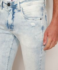 Calca-Jeans-Masculina-Skinny-Destroyed-Azul-Claro-9953435-Azul_Claro_4