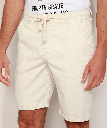 Bermuda-de-Sarja-Masculina-Reta-com-Linho-e-Cordao-Off-White-9974564-Off_White_1