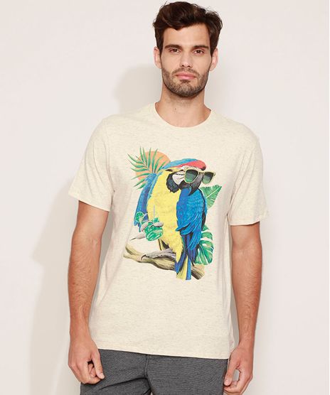 Camiseta-Masculina-Arara-Manga-Curta-Gola-Careca-Bege-Claro-9966912-Bege_Claro_1