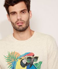 Camiseta-Masculina-Arara-Manga-Curta-Gola-Careca-Bege-Claro-9966912-Bege_Claro_5