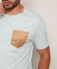 Camiseta-Masculina-Estampada-com-Bolso-de-Suede-Manga-Curta-Gola-Careca-Azul-Claro-9971318-Azul_Claro_5