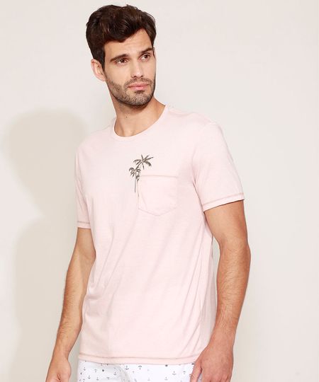 Camiseta-Masculina-Coqueiros-com-Bolso-Manga-Curta-Gola-Careca-Rose-9970542-Rose_1 Camiseta-Masculina-Coqueiros-com-Bolso-Manga-Curta-Gola-Careca-Rose-9970542-Rose_1