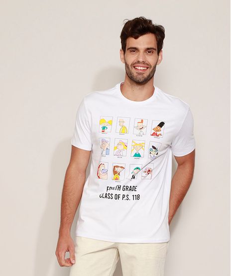 Camiseta-Masculina-Hey-Arnold-Manga-Curta-Gola-Careca-Branca-9966626-Branco_1