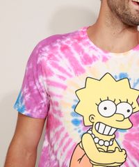 Camiseta-Masculina-Lisa-Simpson-Estampada-Tie-Dye-Manga-Curta-Gola-Careca-Multicor-9972995-Multicor_5