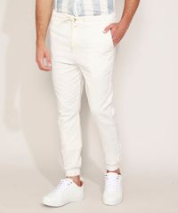Calca-Masculina-Jogger-Slim-com-Bolsos-Bege-Claro-9963698-Bege_Claro_1