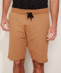 Bermuda-de-Moletom-Masculina-Basica-Relaxed-com-Cordao-Caramelo-9973856-Caramelo_1