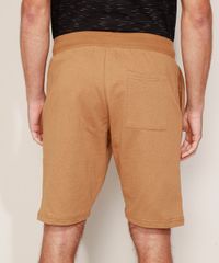 Bermuda-de-Moletom-Masculina-Basica-Relaxed-com-Cordao-Caramelo-9973856-Caramelo_2