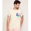 Camiseta-Masculina-com-Bolso-Estampado-Floral-Manga-Curta-Gola-Careca-Off-White-9967151-Off_White_1