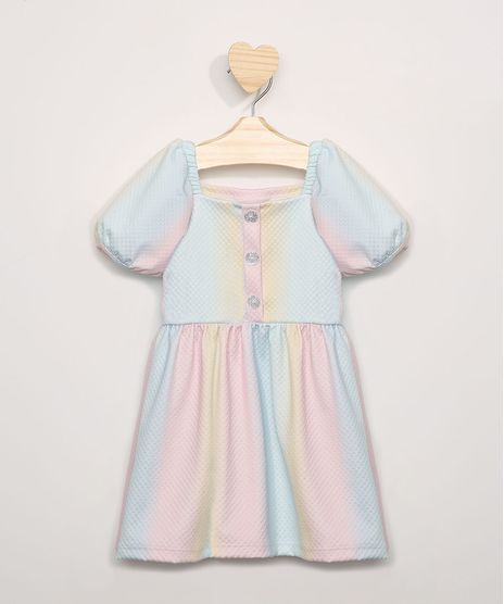 Vestido-Infantil-Estampado-Tie-Dye-Manga-Curta-Bufante-Multicor-9967242-Multicor_1