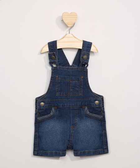 Jardineira-Jeans-Infantil-com-Bolsos-Azul-Escuro-9969151-Azul_Escuro_1 Jardineira-Jeans-Infantil-com-Bolsos-Azul-Escuro-9969151-Azul_Escuro_1
