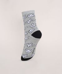 Meia-Feminina-Cano-Alto-Estampada-Mickey-Cinza-Mescla-9974951-Cinza_Mescla_2