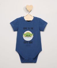 Body-Infantil-Baby-Yoda--Come-To-The-Cute-Side--Manga-Curta-Azul-Escuro-9974670-Azul_Escuro_1
