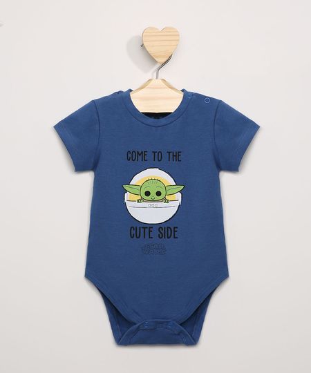 Body-Infantil-Baby-Yoda--Come-To-The-Cute-Side--Manga-Curta-Azul-Escuro-9974670-Azul_Escuro_1