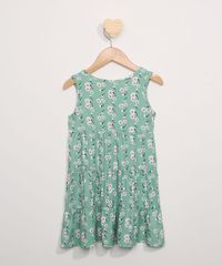 Vestido-Infantil-Amplo-com-Recortes-Estampado-Floral-Sem-Manga-Verde-9974971-Verde_2