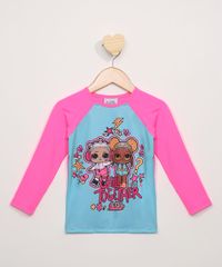 Blusa-de-Praia-Infantil-LOL-Surprise-Manga-Longa-com-Protecao-UV50--Pink-9965840-Pink_1
