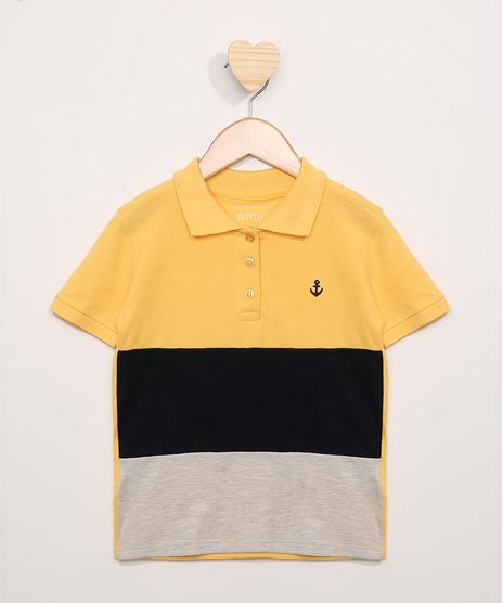 Polo-Infantil-com-Recortes-Manga-Curta-Mostarda-9970781-Mostarda_1