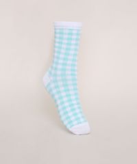 Meia-Feminina-Cana-Alto-Estampada-Xadrez-Vichy-Verde-9971349-Verde_1