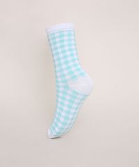 Meia-Feminina-Cana-Alto-Estampada-Xadrez-Vichy-Verde-9971349-Verde_2