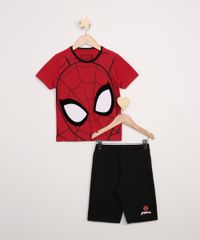 Pijama-Infantil-Homem-Aranha-Manga-Curta-Vermelho-9966392-Vermelho_1