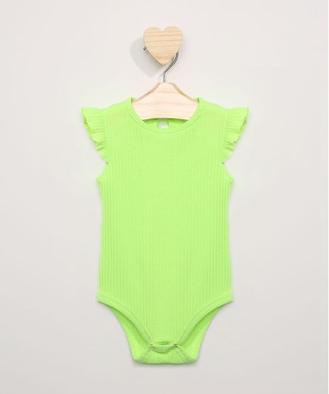 Body-Infantil-Canelado-Manga-Curta-de-Babado-Verde-Neon-9976612-Verde_Neon_1