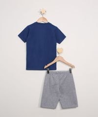 Conjunto-Infantil-de-Camiseta-Star-Wars-Manga-Curta---Bermuda-de-Moletom-Cinza-Mescla-9974754-Cinza_Mescla_3