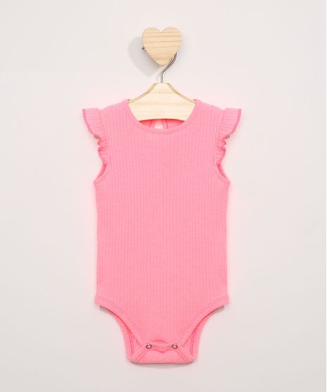 Body-Infantil-Canelado-Manga-Curta-de-Babado-Rosa-Neon-9976610-Rosa_Neon_1